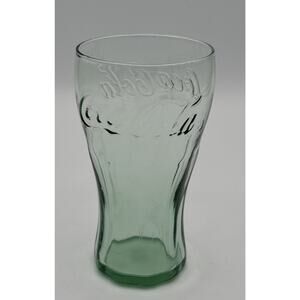 Vintage Coke Coca-Cola Libbey Small Green Glass 4-1/2” Tall